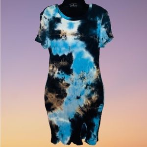 Shein Curve Tie Dye Dress